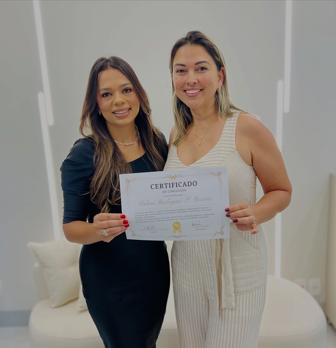 Aluna certificada em drenagem linfatica